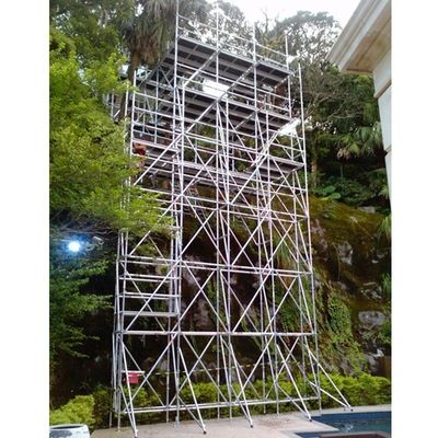 Escafandra de escalera de aluminio modular tipo bloqueo de anillo Escafandra para construcción de edificios
