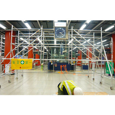 Escafado móvil duradero torre de aluminio Cuplock Escafado para el mantenimiento de la estación