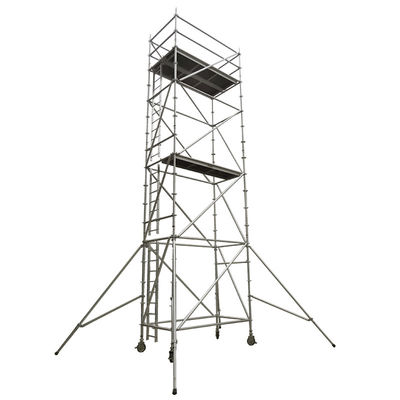 Un buen precio. Platformwidth 0.6m To 1.2m Aluminium Scaffold Tower With Diagonal Pipe Structure Anodized Surface Ideal For Construction en línea