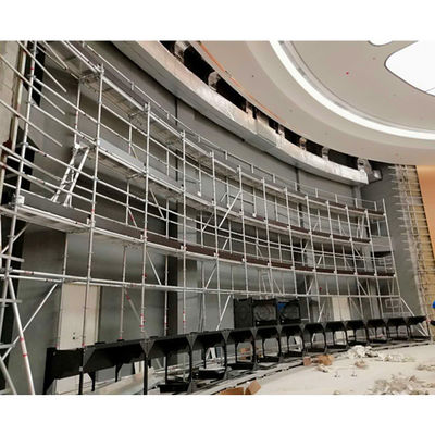 Un buen precio. Torre de andamios móviles de aleación de aluminio 200 kg/m2 con estructuras circulares de bloqueo de pines con disco en línea