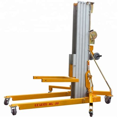 Un buen precio. Plataforma de elevación vertical de material de aleación de aluminio para limpieza de ventanas versátil en línea