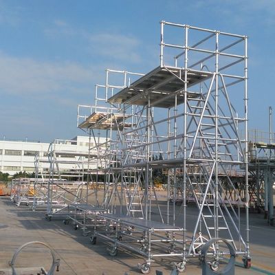 Un buen precio. Torre de andamios móviles de aluminio personalizado ligero para la industria de la aviación en línea