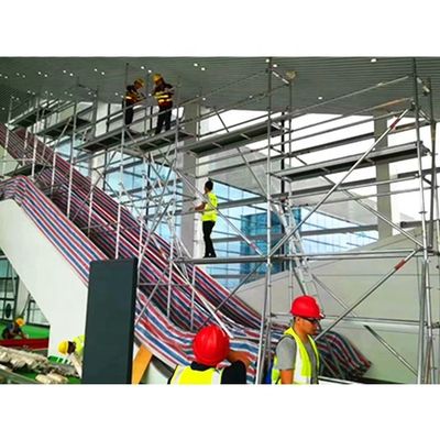 Un buen precio. CE Torre de andamios móviles, Torre de acceso de aluminio para el mantenimiento de escaleras mecánicas en línea
