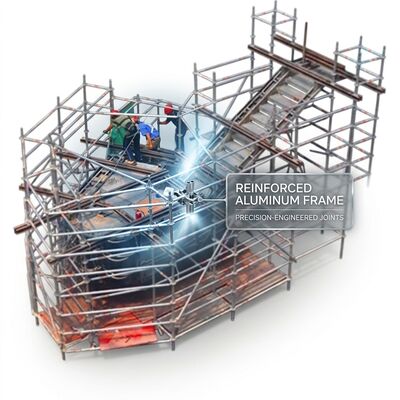 Un buen precio. Plataforma de acceso de perfil ultra delgado con estabilizadores para apretamiento en línea