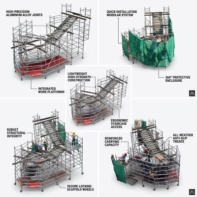 Un buen precio. Rigging de escenario para eventos, torre de andamio de aluminio, canales con ranura en T, gestión de cables, negro mate no reflectante, para en línea